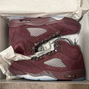 Air Jordan 5 Retro Maroon Sneakers